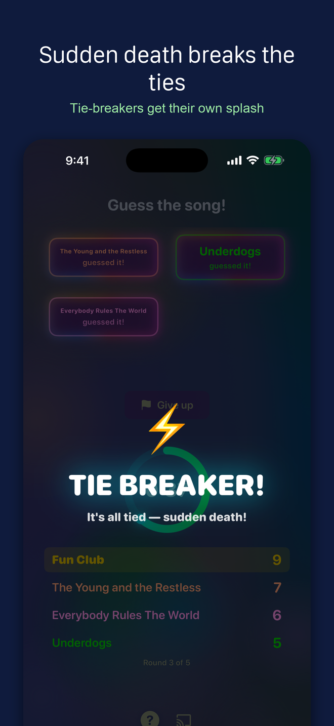 Sudden-death tie-breaker